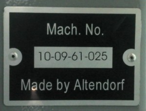 Machine Number